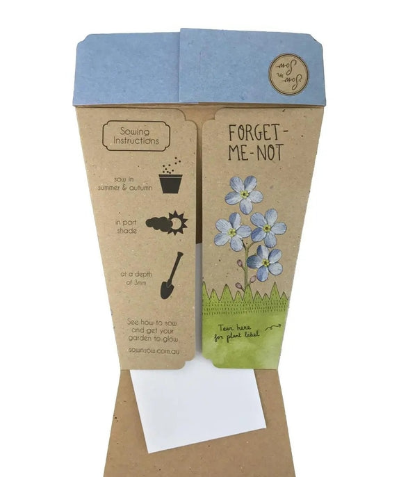 Gift shop Forget me not seed card