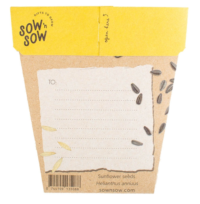 Gift shop Sunflower seed card