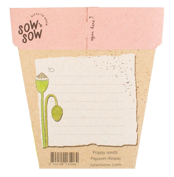 Gift shop Poppy seed card