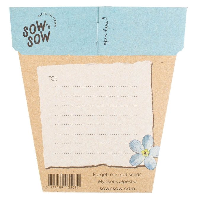 Gift shop Forget me not seed card