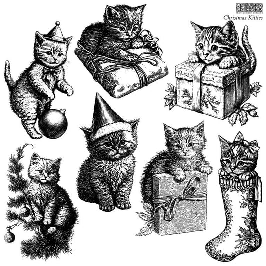 IOD Stamps Christmas Kitties