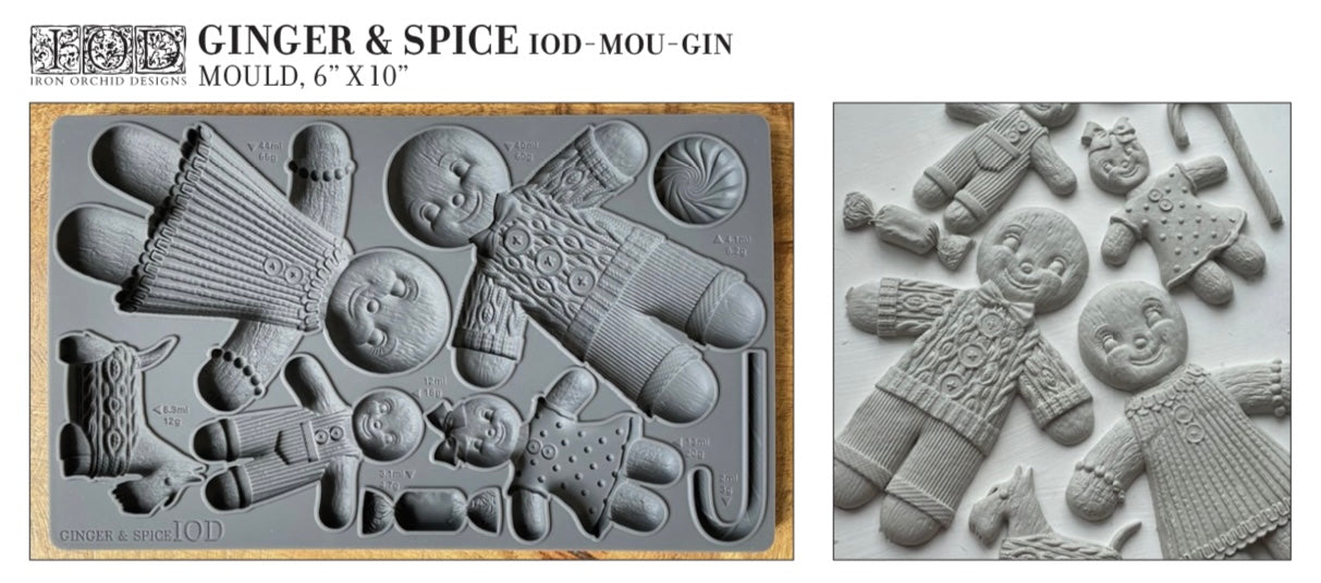 IOD Moulds Ginger and Spice