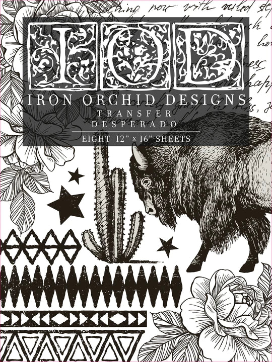 Iron Orchid Designs Transfers Desperado